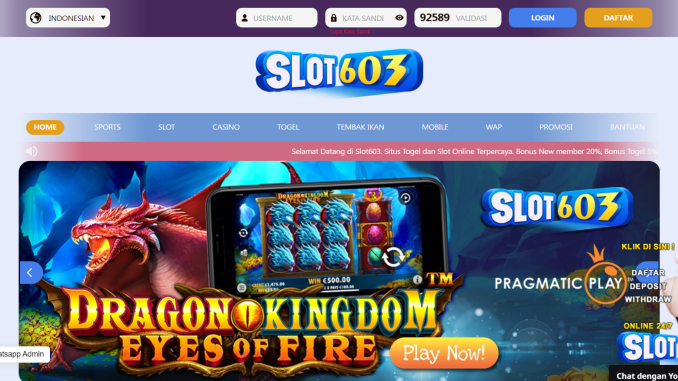 SLOT603 SLOT603